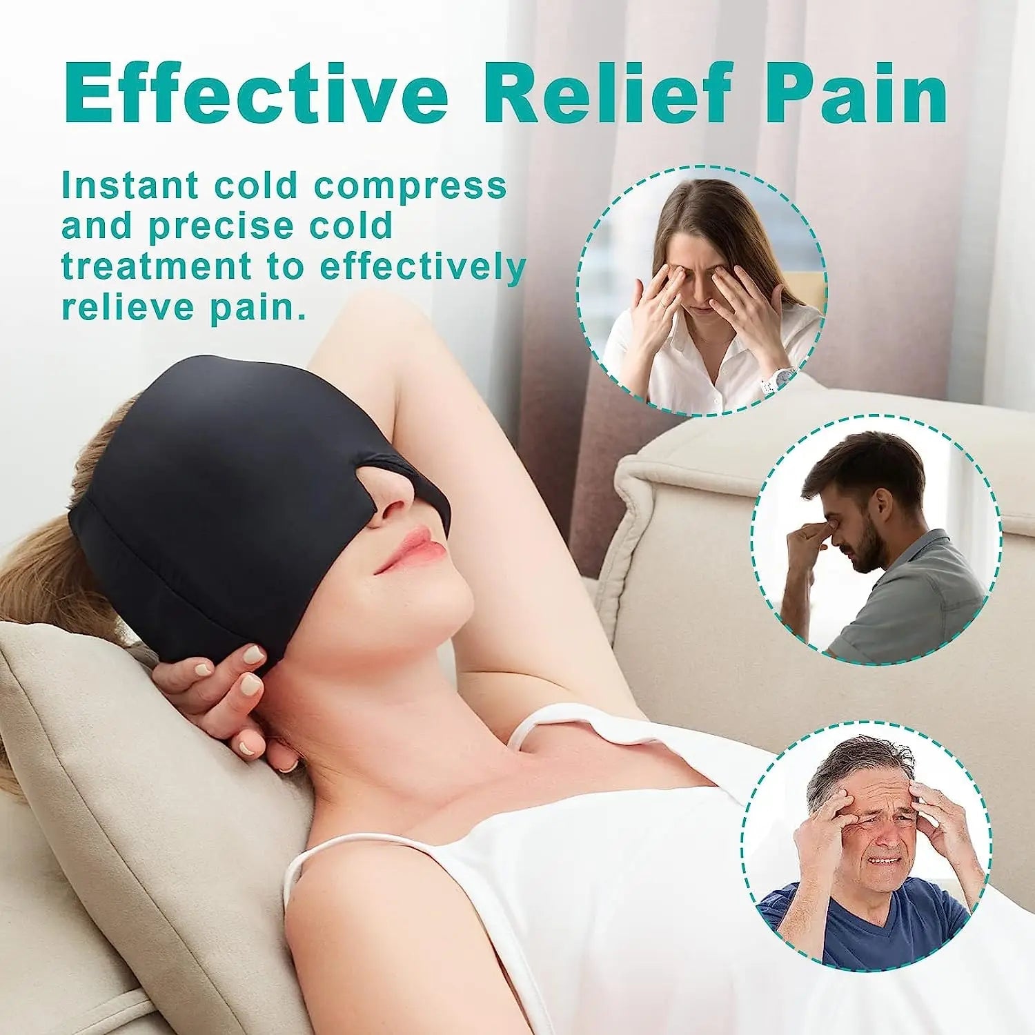 Migraine Relief Hat Product vendor
